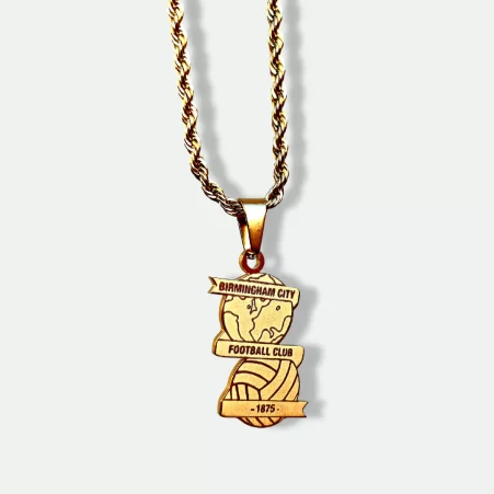 Birmingham City Pendant featuring the club crest in gold plating