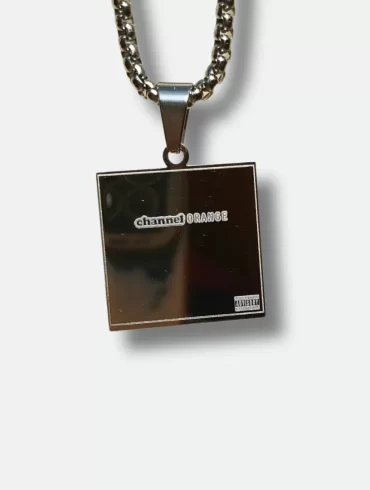 Frank Ocean pendant, Channel Orange album jewelry, music album pendant, personalized music pendant, unique music jewelry, Frank Ocean merchandise, album cover pendant, music-themed jewelry, fan jewelry, iconic album pendant