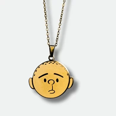 Karl Pilkington Quote Pendant Necklace | 18K Gold or Platinum Plated